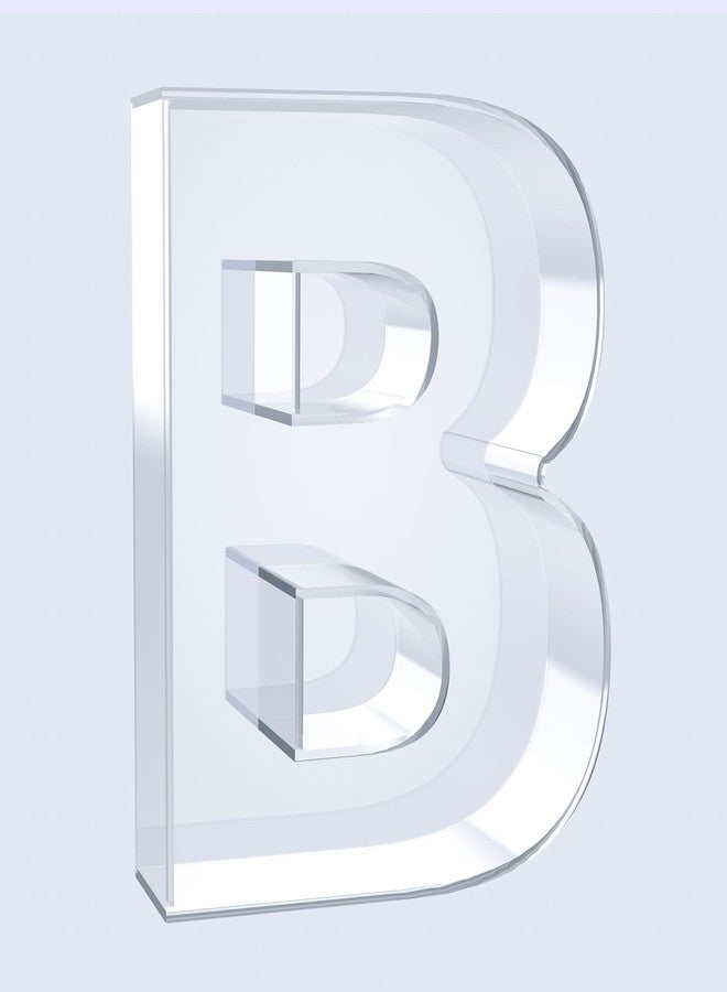 FACULX for FACULX 10'' Letter B Shape Charcuterie Acrylic Box, Reusable Fillable Box for Food, Letter B Shape for Birthday Anniversary Party Decorations, Reusable Letter Boxes - Image 1